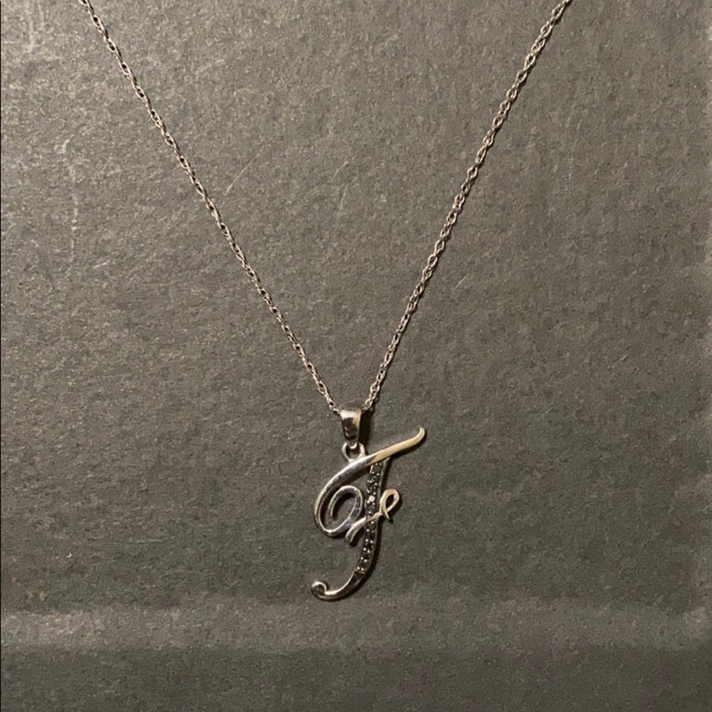 Letter F necklace